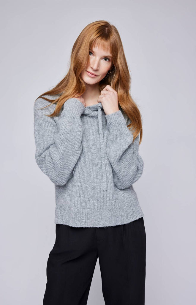 heather gray sweater hoodie