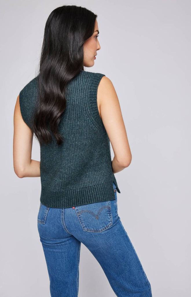 forest green sweater vest